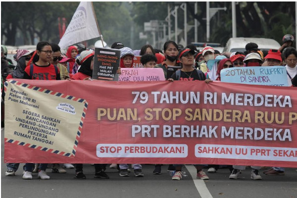 Demo Tuntut DPR Mengesahkan RUU Perlindungan PRT